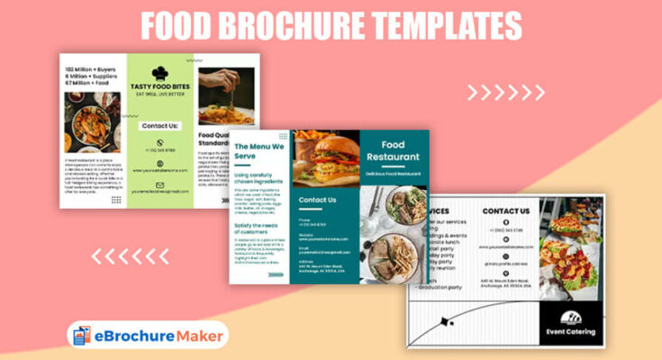 Food brochure templates