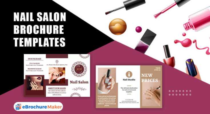 nail salon flyer template