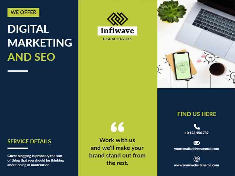 Infiwave Digital Services Marketing Brochure Template