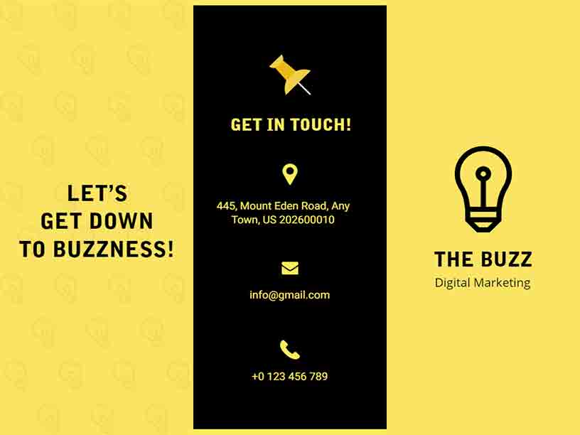 The Buzz Digital Marketing Brochure Template