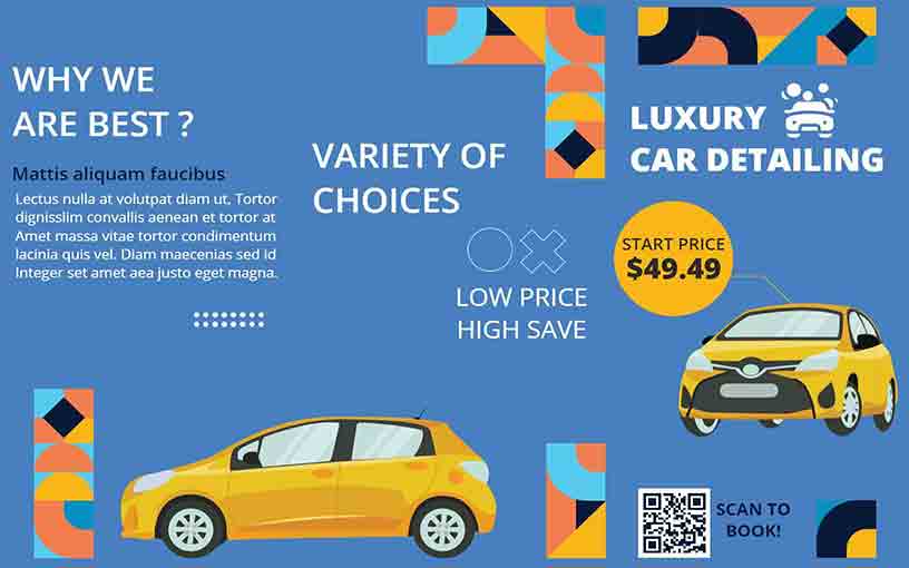 Luxury Detailing Car Brochure Template