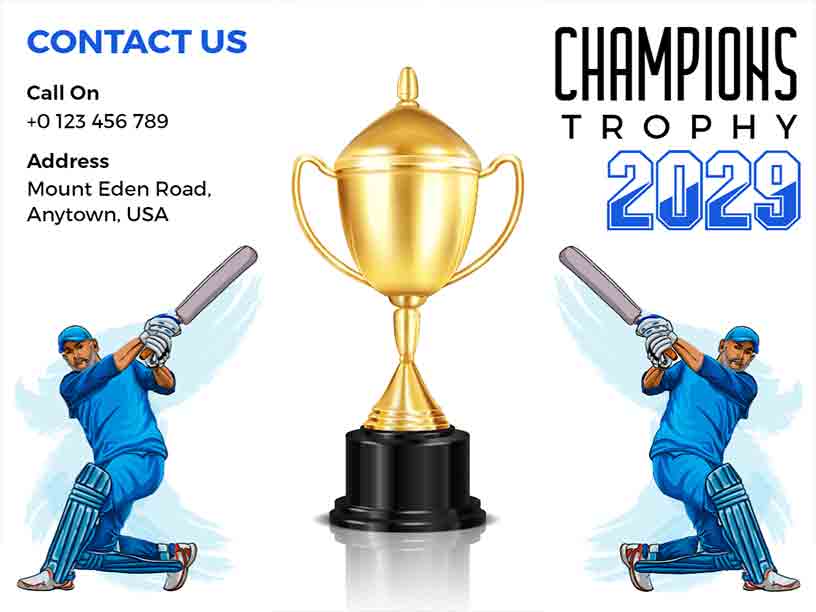 Champions Trophy Sports Brochure Template