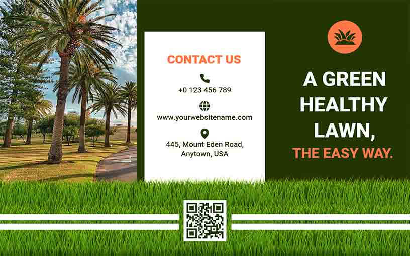 Healthy & Easy Services Lawn Care Brochure Template