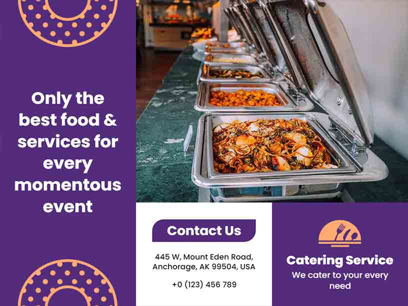 Best Food Services Catering Brochure Template