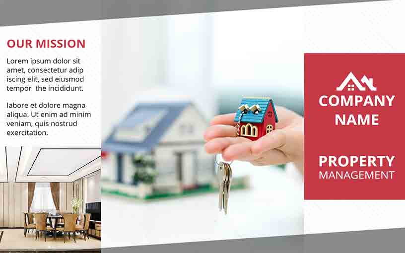 Management Of Properties Real State Brochure Template