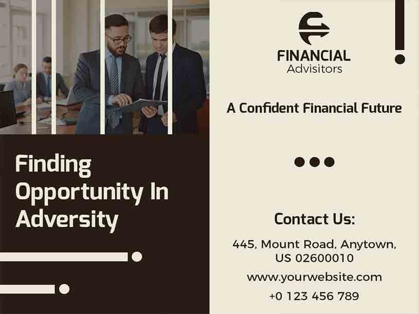 Bi-fold Financial Advisors Accounting Brochure Template