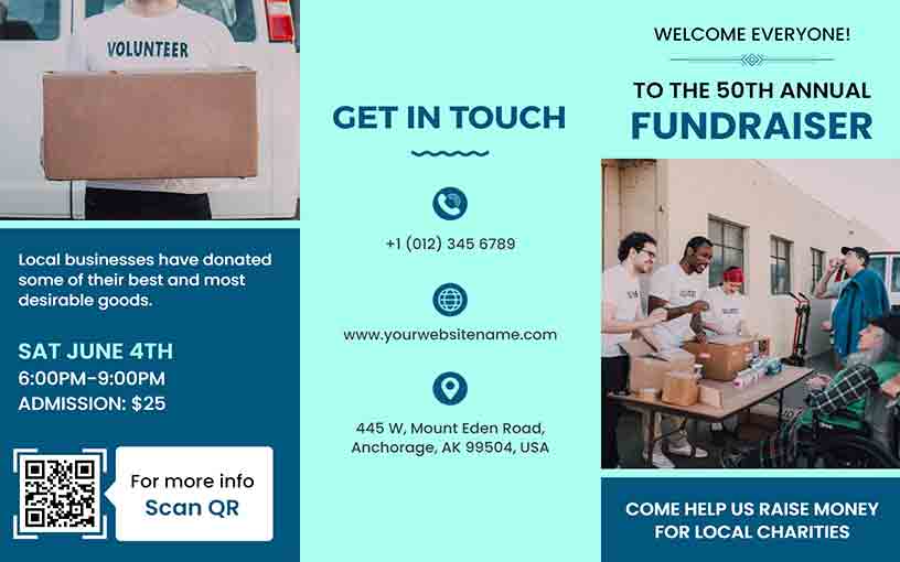 50th Annual Fundraising Brochure Template