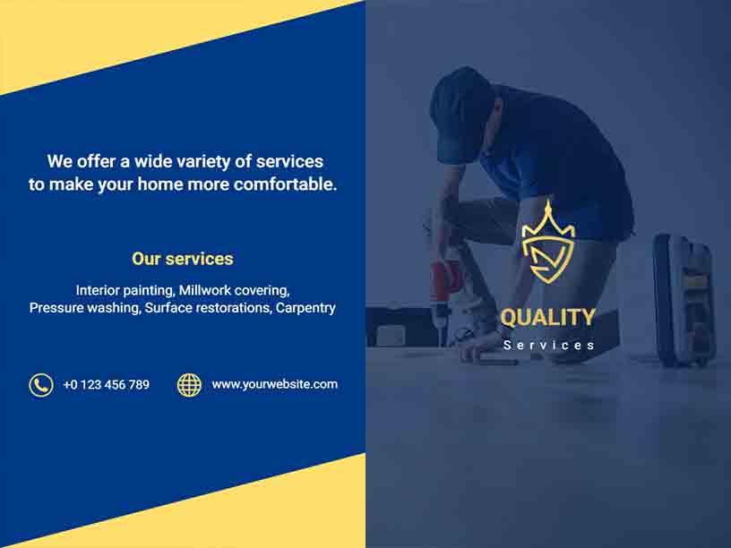 Transparency Quality Services Real Estate Brochure Template