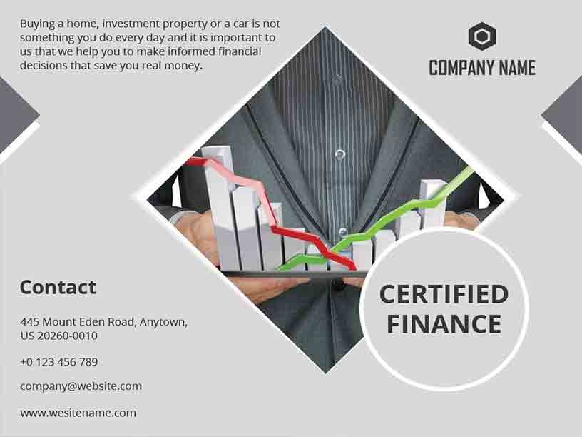 Creative Certified Finance Accounting Brochure Template