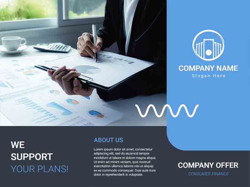 Simple Consumer Finance Accounting Brochure Template