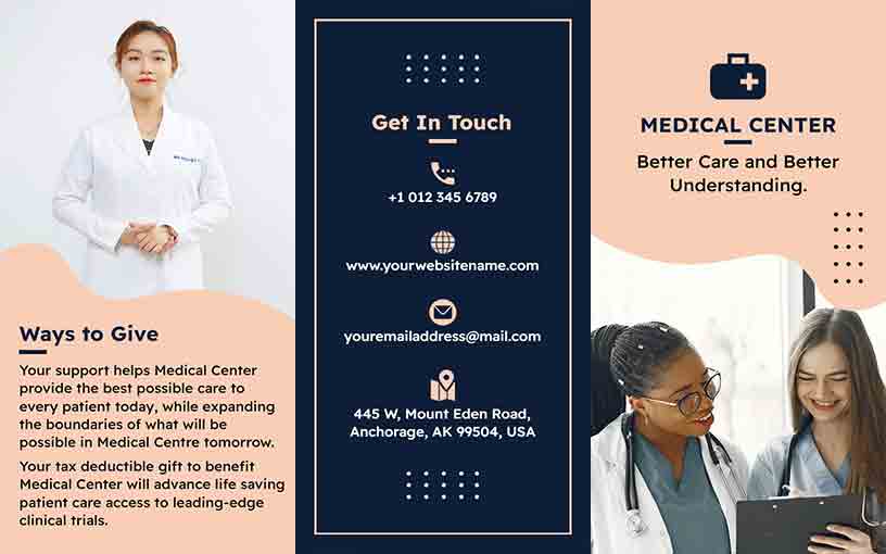 Better Care Center Medical Brochure Template