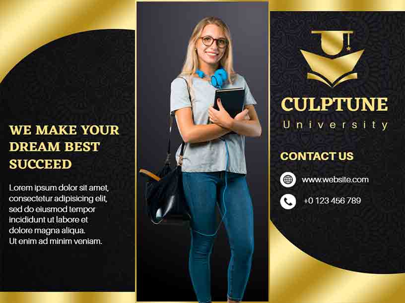 Culptune University Education Brochure Template
