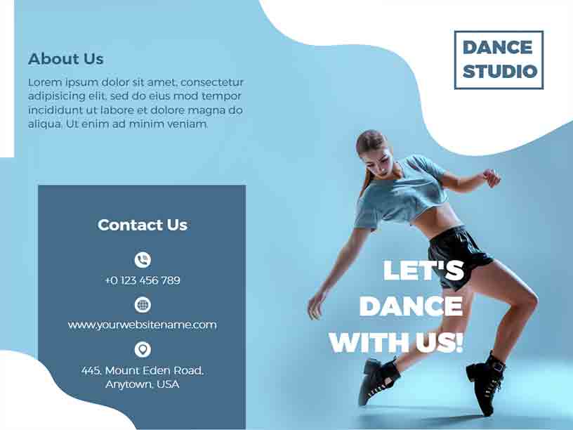 Dance Studio Business Brochure Template