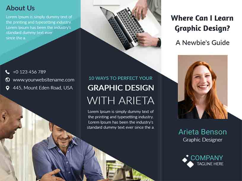 Graphic Designer Promotion Graphic Design Brochure Template