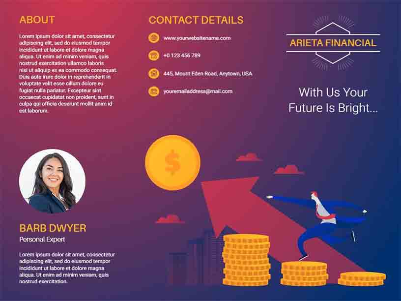 Financial Expert Accounting Brochure Template