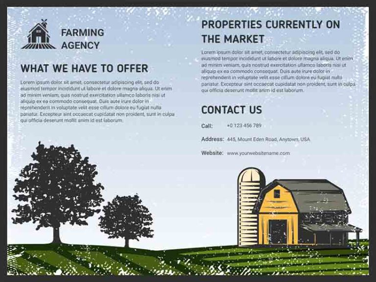 Agriculture Brochure Templates - Free | Customize | Download