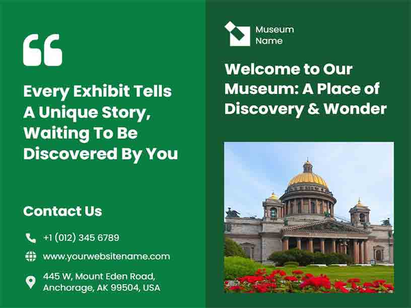 Discovery & Wonder Museum Brochure Template