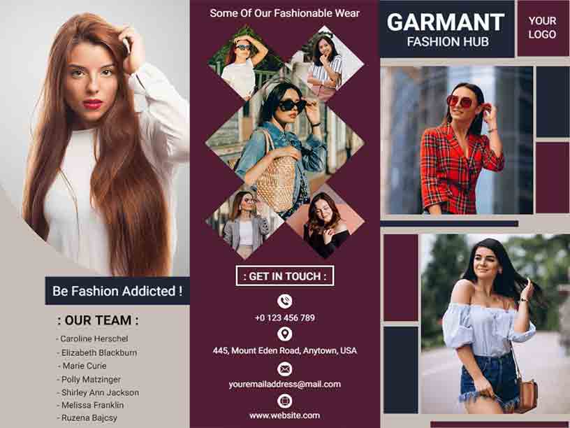 Minimalist Garment Hub Fashion Brochure Template