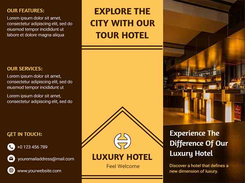 Explore Luxury Hotel Brochure Template