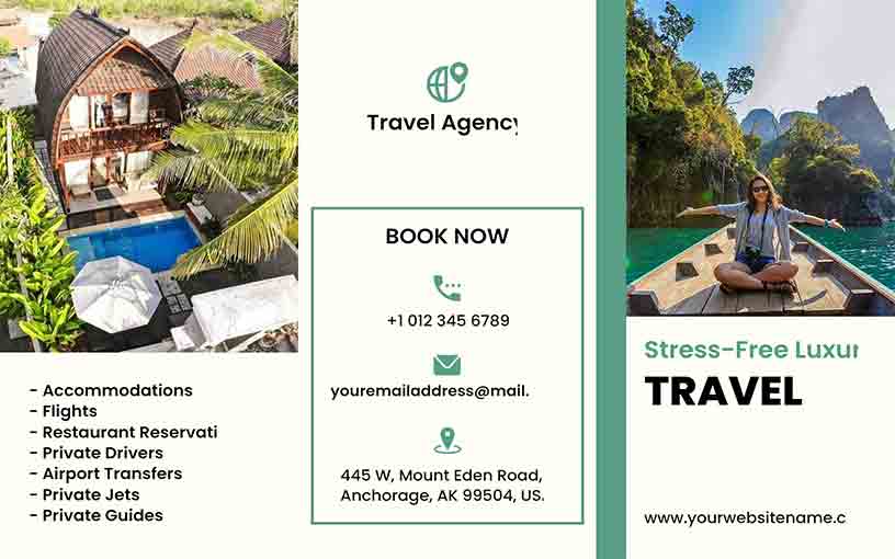 Stress-Free Luxury Travel Brochure Template
