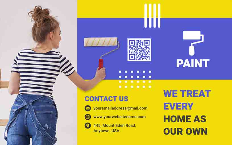 Paint Service Business Brochure Template