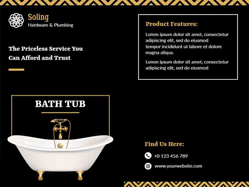 Hardware & Plumbing Product Brochure Template