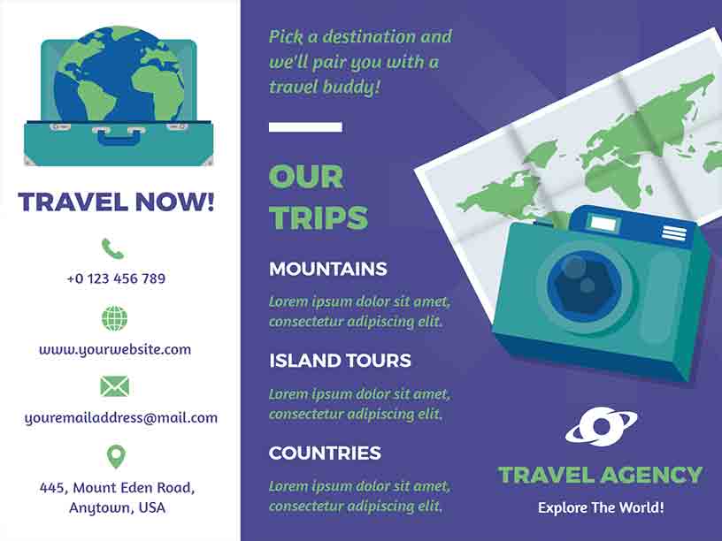 Best Agency Travel Brochure Template
