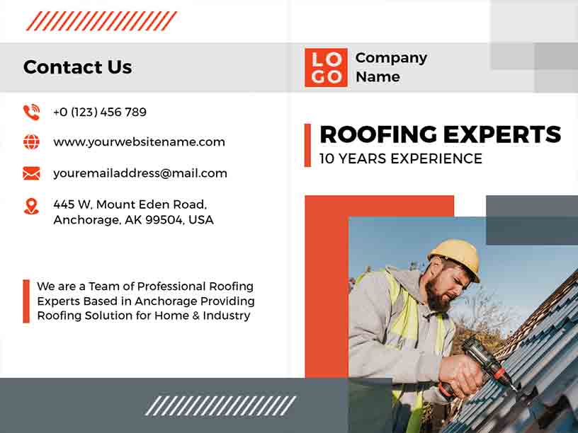 Roofing Experts Roofing Brochure Template