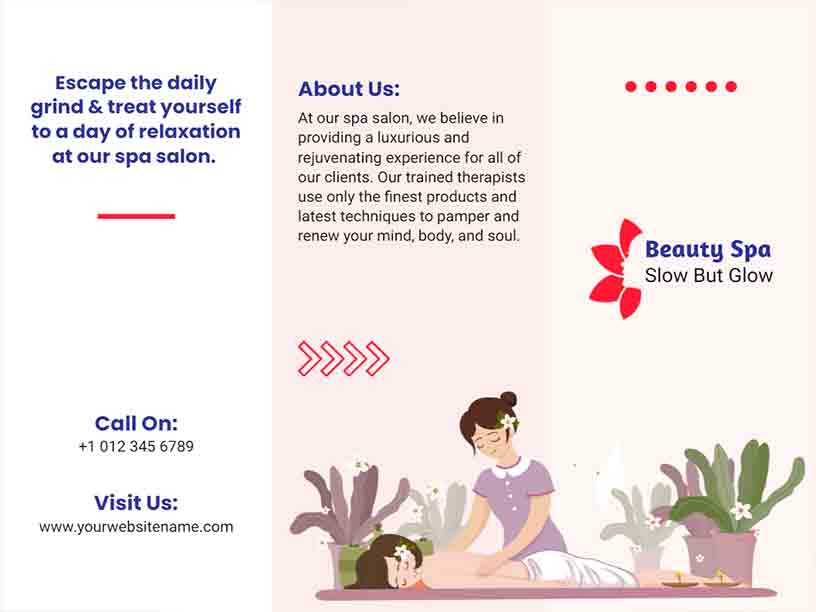 Beauty Salon Spa Brochure Template