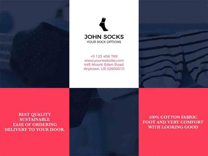 John Socks Fashion Brochure Template