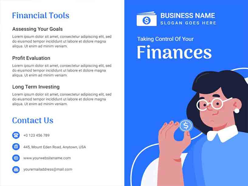 Illustrative Financial Tools Accounting Brochure Template