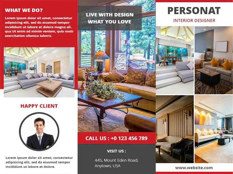 Designer Promotion Interior Design Brochure Template