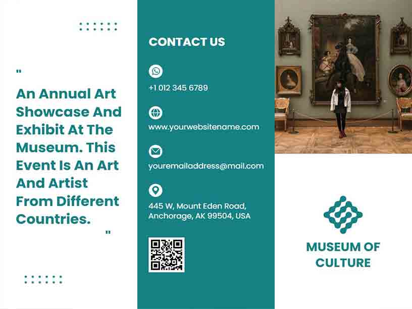 Annual Art Showcase Museum Brochure Template