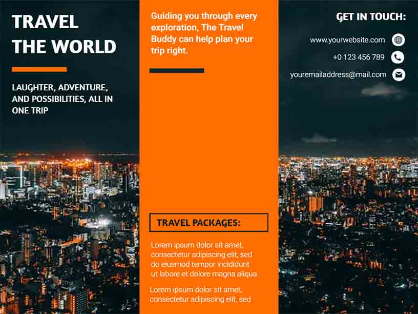 Travel The World Holiday Brochure Template