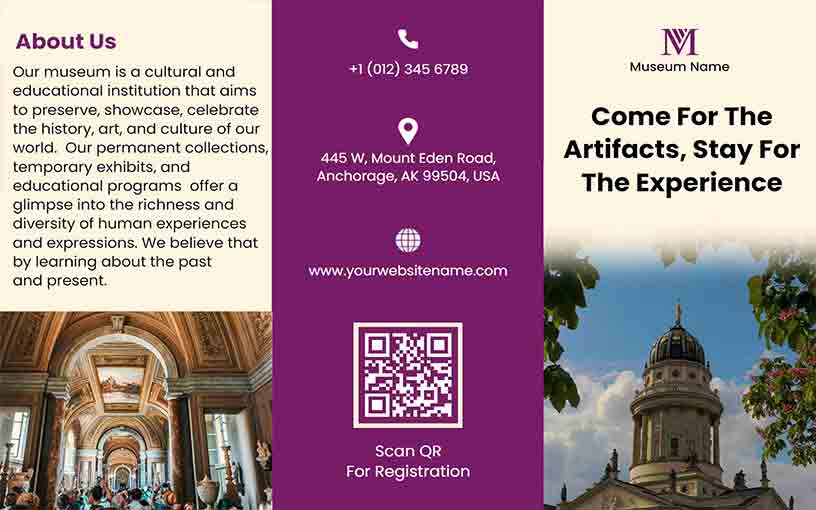 Artifacts Museum Brochure Template